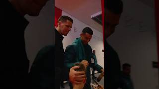 CRISTIANO RONALDO 🤝 WOJCIECH SZCZĘSNY cristianoronaldo szczesny laczynaspilka ronaldo cr7 [upl. by Featherstone]