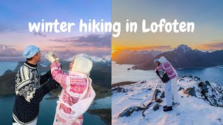 winter in lofoten hiking bakeries amp northern lights [upl. by Tennies809]