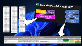 Calendrier scolaire 2024 2025 [upl. by Christiane]