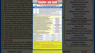 DAV VACANCY 2025 DELHI NCR  DELHI TEACHER VACANCY  DELHI GURUGRAM DAV TEACHER RECRUITMENT shorts [upl. by Araz742]