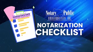 Get our Notarization Checklist free download [upl. by Arimahs]