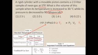 Chemistry Regents Combined Gas Law [upl. by Morentz]