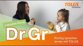 Logopädie Übung für Kinder – Lautbildung Dr Gr [upl. by Notserk]