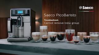 Saeco PicoBaristo Troubleshooting  Cannot remove brew group [upl. by Hekker207]