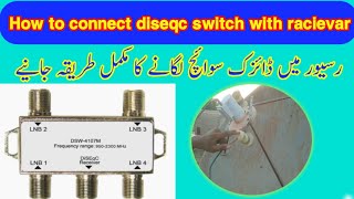 How to connect diseqc switch with racievar dish stailite [upl. by Xam]