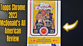 JUJU AUTO  2023 Topps Chrome McDonald’s All American Basketball Review [upl. by Ilzel]