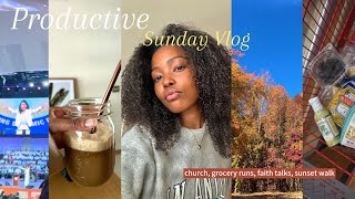 PRODUCTIVE SUNDAY VLOG  Priscilla Shirer grocery runs faith talks sunset walk [upl. by Dorej698]