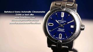 Bertolucci Uomo Automatic Chronometer COSC Blue [upl. by Ttsepmet]