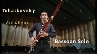 Tchaikovsky Symphony 6 Bassoon Solo by Boburmirzo Sultonov [upl. by Qulllon]