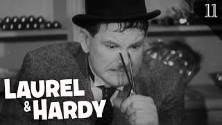 Laurel amp Hardy Show  quotTit For Tatquot  FULL SHORT  1935  Slapstick Comedy OscarNominated [upl. by Nasus]