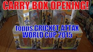 OMFG100 CLUB SET ☆ CARRY BOX opening ☆ Topps CRICKET ATTAX ICC WORLD CUP 2015 Trading Cards [upl. by Flatto]