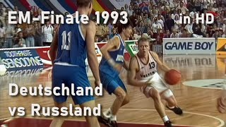 Basketball EMFinale 1993 Deutschland  Russland in HD [upl. by Ecineg66]