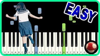 Cloudless  Yorushika  EASY Piano Tutorial [upl. by Atteroc442]