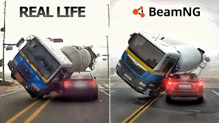 Accidents Based on Real Life Incidents  Beamngdrive  09 [upl. by Notyalk560]