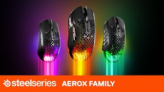 Aerox 5 and Aerox 9 Wireless Mice for Multigenre and MMO gaming  SteelSeries [upl. by Oirromed779]