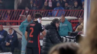 Pau Cubarsí Injury No Red Card Barcelona vs Crvena Zvezda Champions League 2024 [upl. by Helgeson]