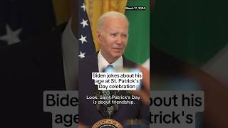 Biden jokes about his age at St Patricks Day celebration [upl. by Lantz896]