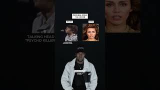 Original Song Vs Cover Talking Heads quotPsycho Killerquot Miley Cyrus shorts music mileycyrus [upl. by Frendel628]