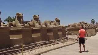 The Temple of Karnak Avenue of The Sphinxes Luxor Egypt May 2014 [upl. by Ydne]