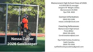 Nessa Cutler Goalkeeper Class of 26  20232024 Season Highlights [upl. by Fermin]