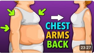 Best full body workout ChestArmBack fat burn fastFast burning fat exercises for women [upl. by Yelah343]