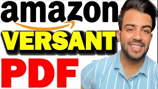 Amazon Versant Pdf Assessment [upl. by Doi110]