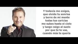 Ricardo Montaner  Te Hubieras Ido Antes Letra [upl. by Trebled]