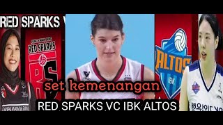 Mega tron ni bos ‼️set penentuan kemenangan RED SPARKS VC IBK ALTOS volleyball [upl. by Thomajan]