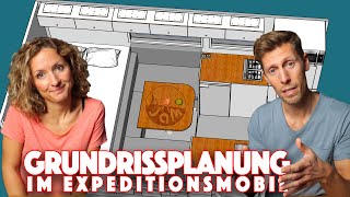 Grundrissplanung Expeditionsmobil  Basics und unser Grundriss Sketchup [upl. by Orran303]