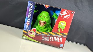 Ghostbusters Squash amp Squeeze Slimer for Frozen Empire by Hasbro Opening amp Observation [upl. by Martijn]