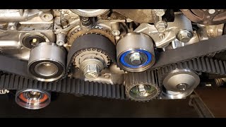 Subaru SOHC 25 Timing Belt Replacement [upl. by Glimp]