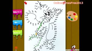 Tom and Jerry Cartoon Online Games quot Dot To Dot quot [upl. by Matuag]