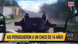 🚨 Persecución en tiempo real a un ladrón de motos en La PLata [upl. by Akla550]