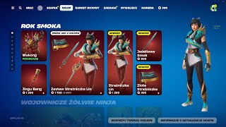 SKLEP FORTNITE 10022024 NOWY SKIN STRAŻNICZKA LIN SUPERBOHATERKI MGŁA RUBY POMIDOREK ZAMIEĆ [upl. by Dnamra485]