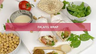 Falafel Wrap Recipe [upl. by Naujal]