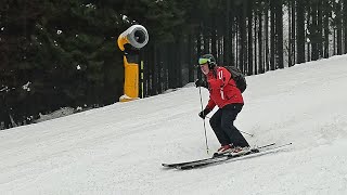 Skiën Winterberg Sauerland Rothaargebergte Duitsland Een mistig maar leuk dagje skiën GoPro12 [upl. by Nairde]