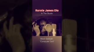 Dio  In The Studio Black Sabbath “Computer God” ronniejamesdio [upl. by Jaella]