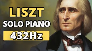 Liszt  Solo Piano amp Animated Scenes  432 Hz  Study Sleep Background [upl. by Neffets]