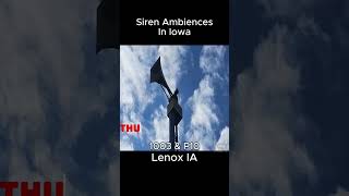 Different Siren Ambiences In Iowa civildefense tornadosiren sirentesting [upl. by Nagud362]