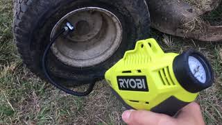 Ryobi P737 18v power inflator [upl. by Aivital]