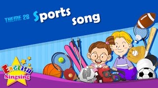 Theme 28 Sports song  I like baseball  ESL Song amp Story  Learning English for Kids [upl. by Nelrah]