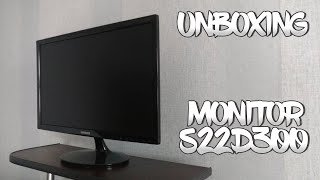 MONITOR SAMSUNG S22D300 UNBOXING EN ESPAÑOL [upl. by Feetal]