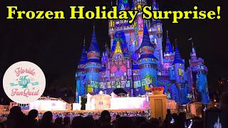 Frozen Holiday Surprise at Magic Kingdom  Christmas 2024 [upl. by Iemaj608]