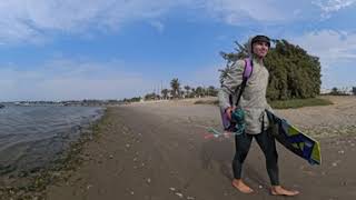 Walking in Peru  RAW 360 FOOTAGE  Kiteboard Peru [upl. by Cherry]