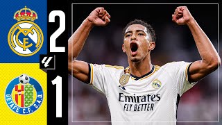 Real Madrid 21 Getafe  HIGHLIGHTS  LaLiga 202324 [upl. by Nnairol]