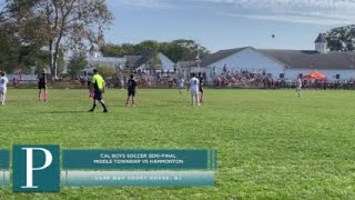 Hammonton vs Middle Township in CAL boys soccer semifinal [upl. by Adelice]