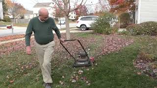 Mulching Tree Leaves October 2022 Hilliard Ohio [upl. by Denni878]