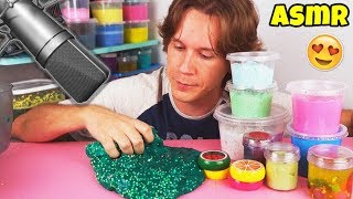 ASMR SLIME CRUNCHY SLIME CLOUD SLIME BUTTER SLIME FLUFFY  TIO LUCAS [upl. by Airdni]