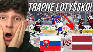 Slovensko🇸🇰  Lotyšsko🇱🇻  MS v hokeji 2024 NHL 24 [upl. by Buffum]