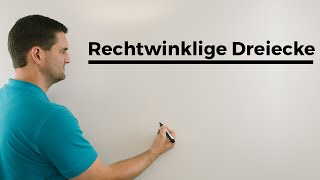 Rechtwinklige Dreiecke sin cos tan Beispiel Trigonometrie WinkelLängen berechnen [upl. by Nillad]